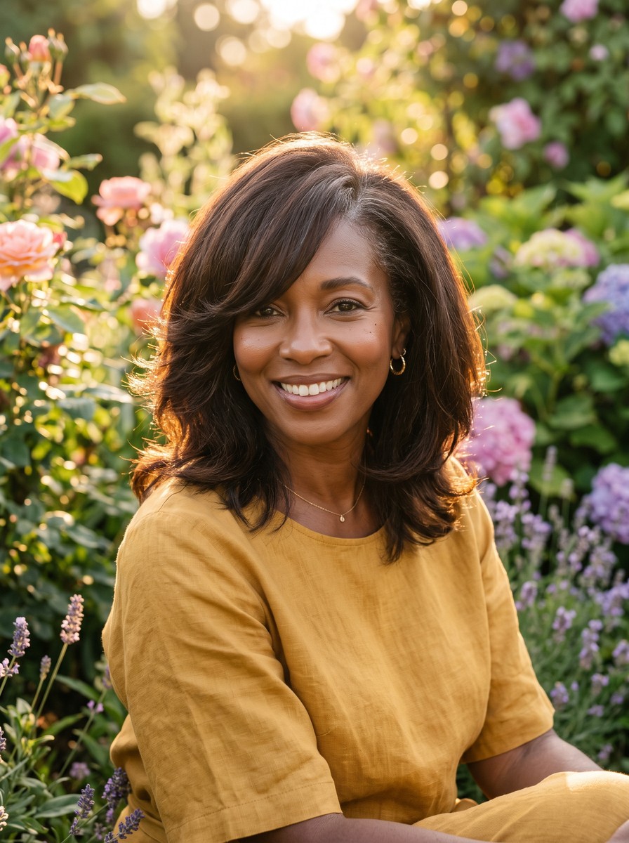 Soft Layered Lob for Women Over 40