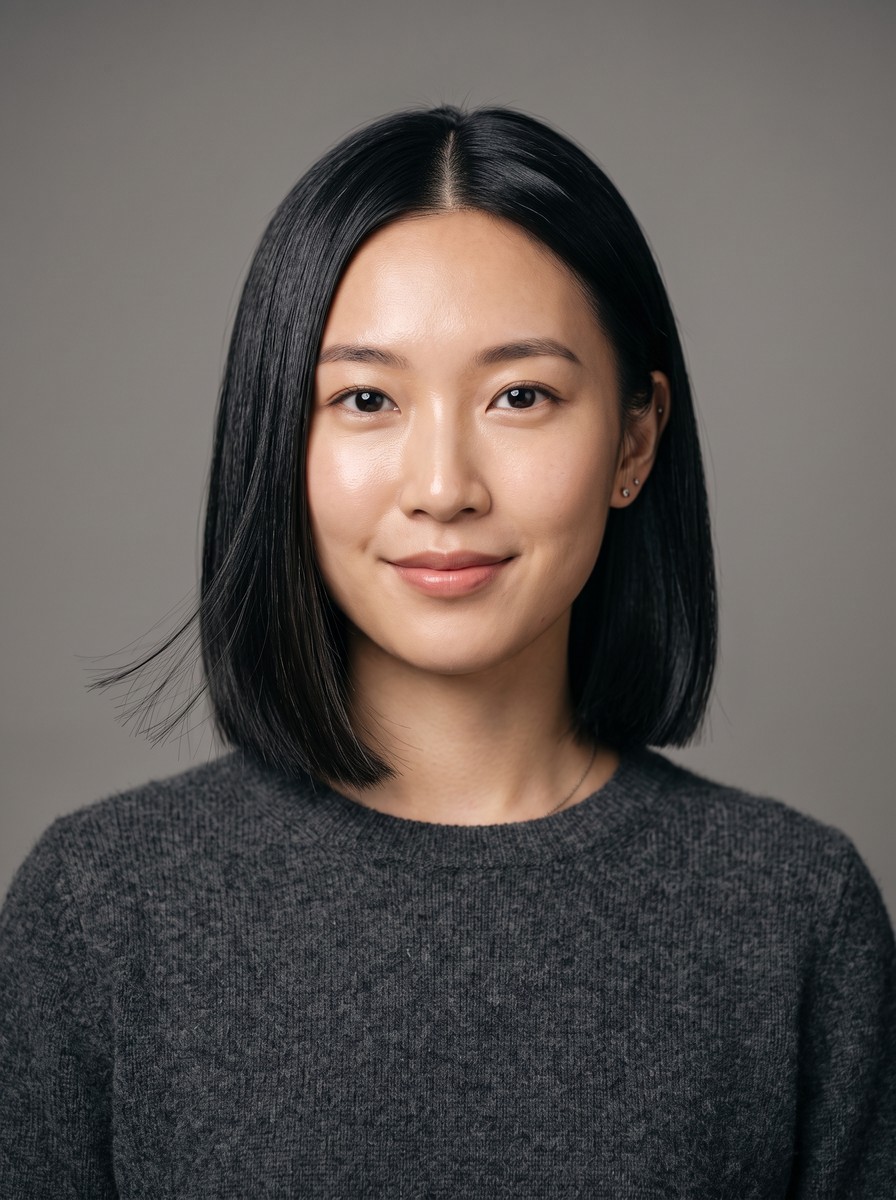 Blunt Bob with Barely-There Layers