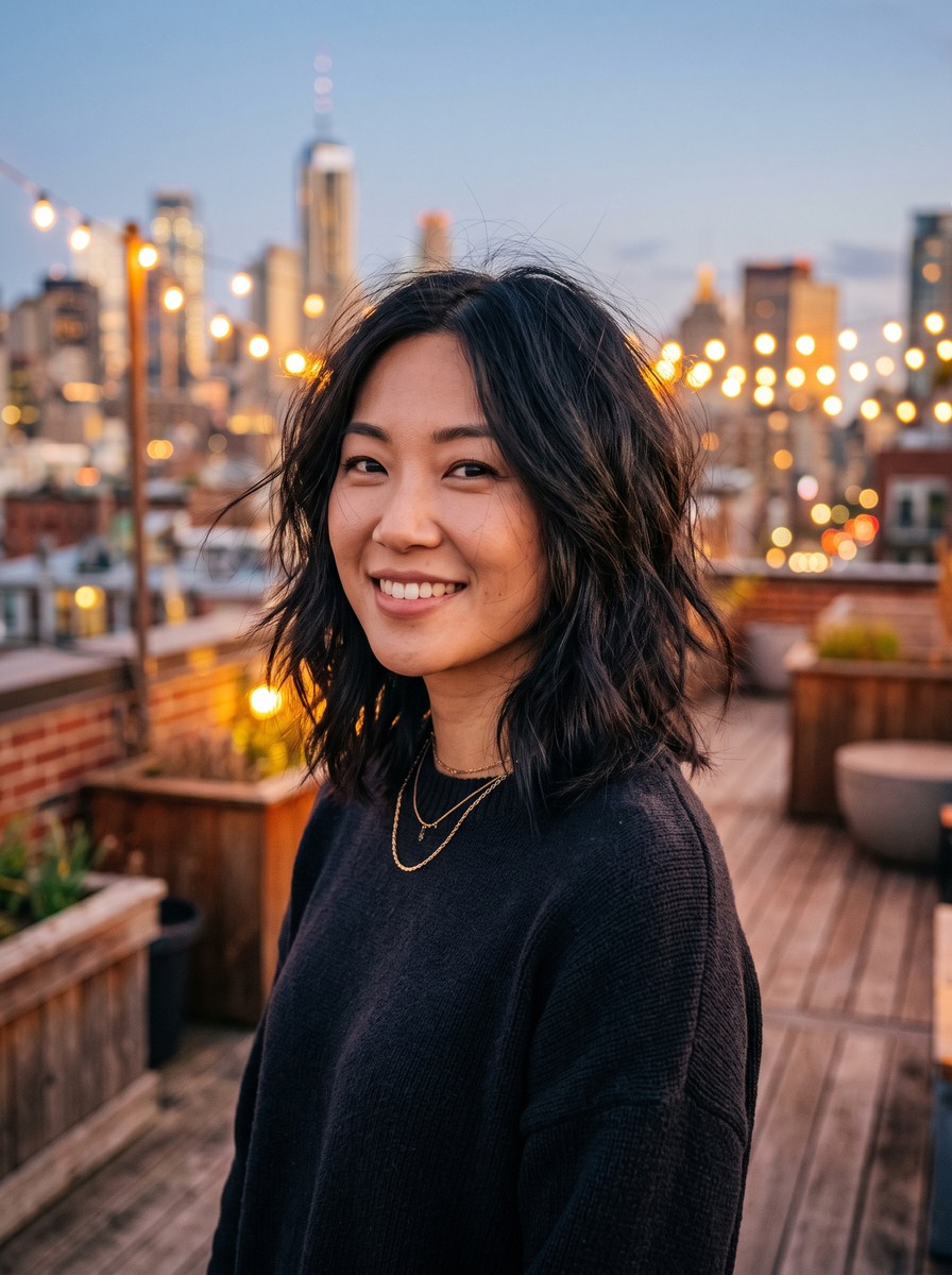 Soft Shag Lob with Long Layers Only