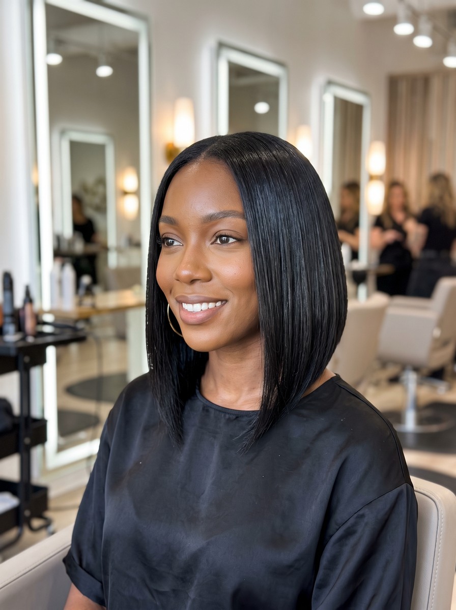 A-Line Bob with Gently Stacked Nape