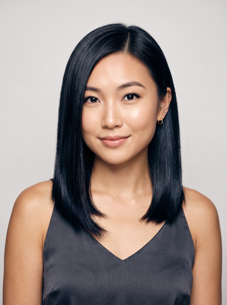 Glass-Straight Lob With Point-Cut Ends