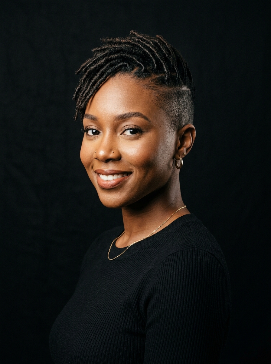 Undercut Locs with Shaved Sides