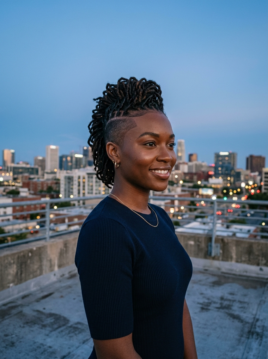 Mohawk-Style Short Locs