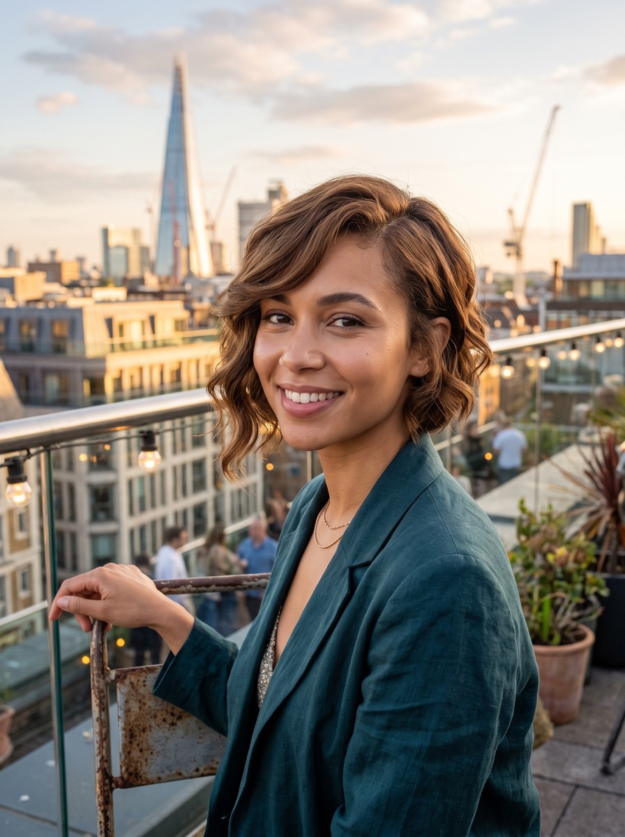 Asymmetric Long Pixie with Peek-a-Boo Side Sweep