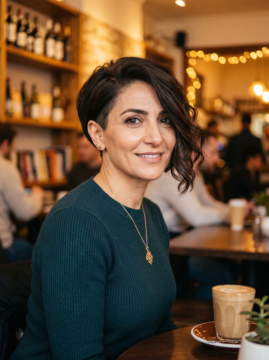 Asymmetrical One-Sided Long Pixie Bob