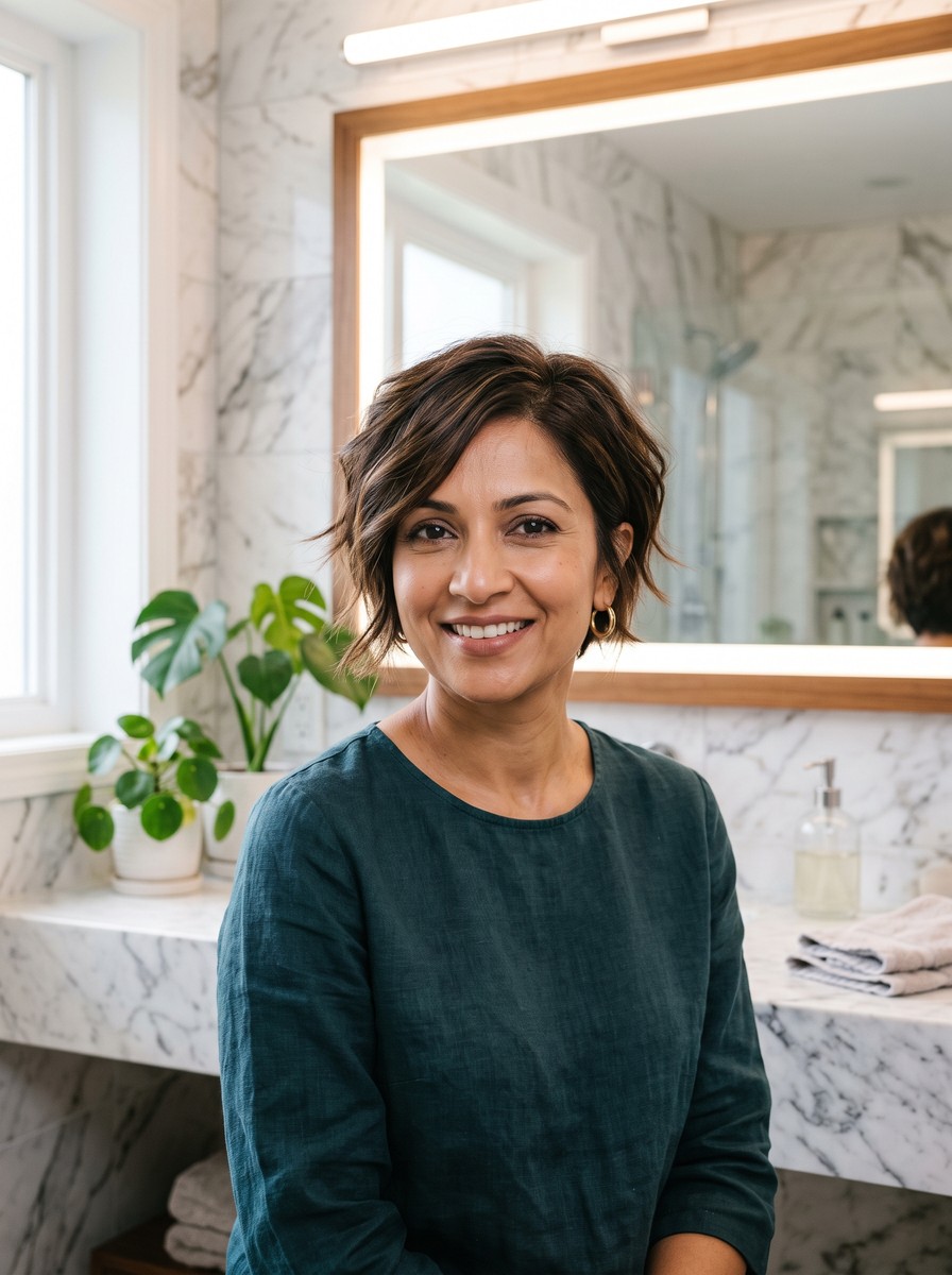 Wispy Layered Long Pixie Bob