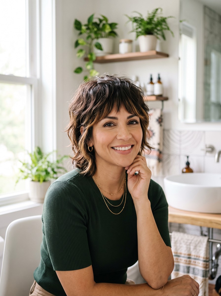 Shaggy Retro-Inspired Long Pixie Bob