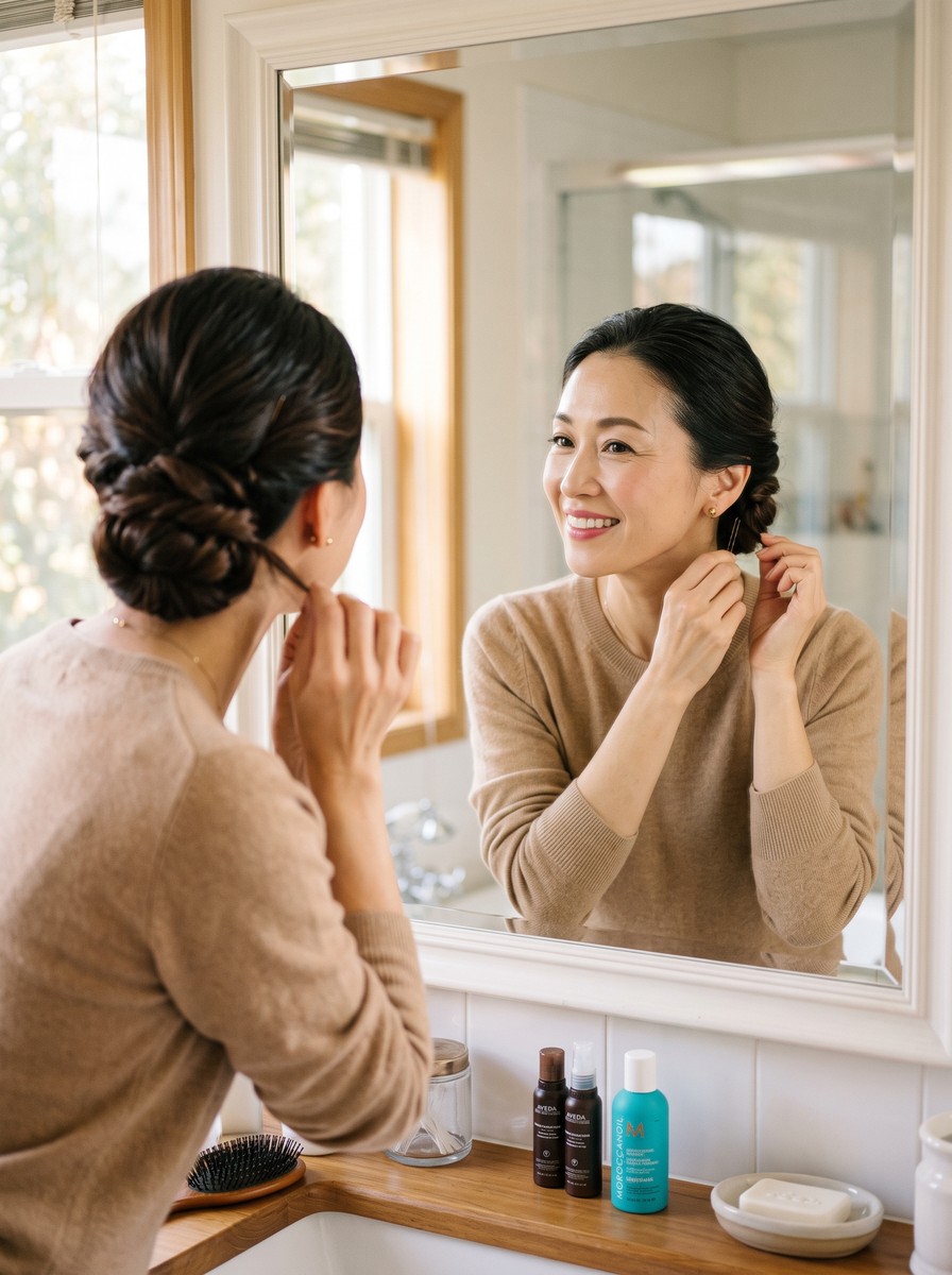 Double-Twist Low Bun