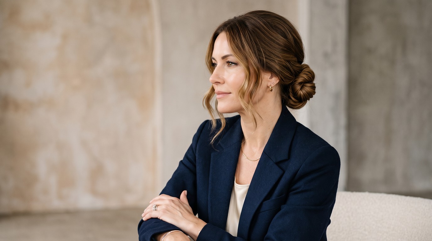 20 Polished Low Bun Hairstyles for Women Over 40