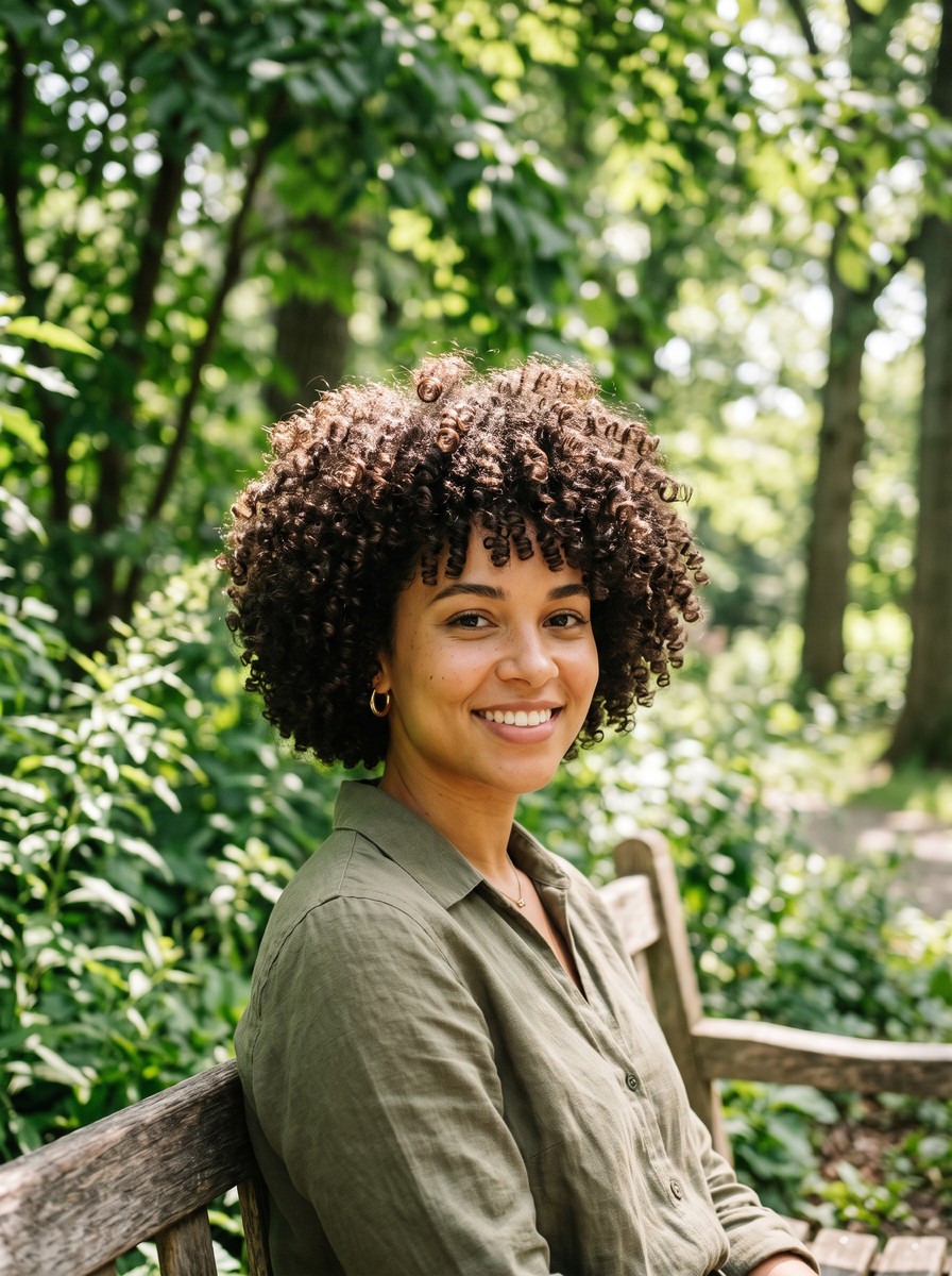 Curly Micro Bob Cut Dry