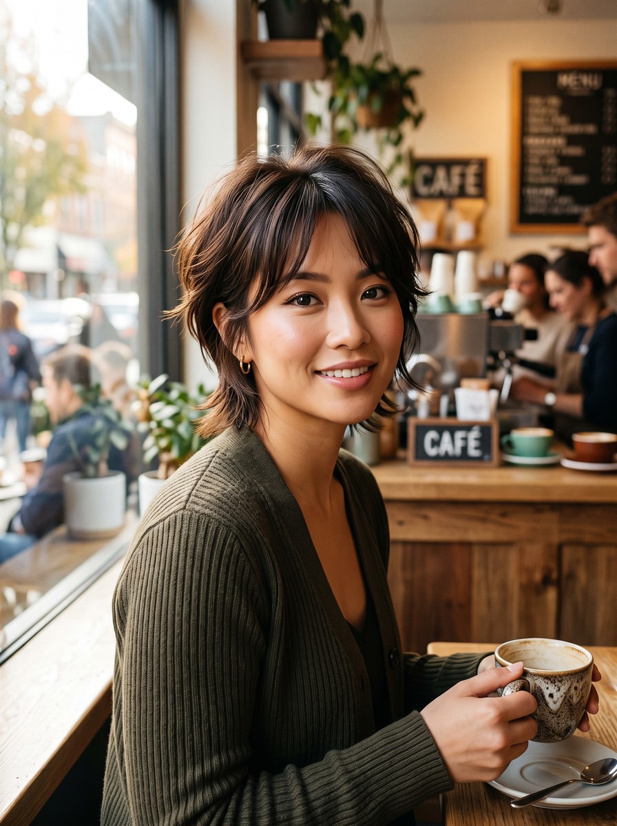 Soft Wispy Mixie With a Curtain Fringe