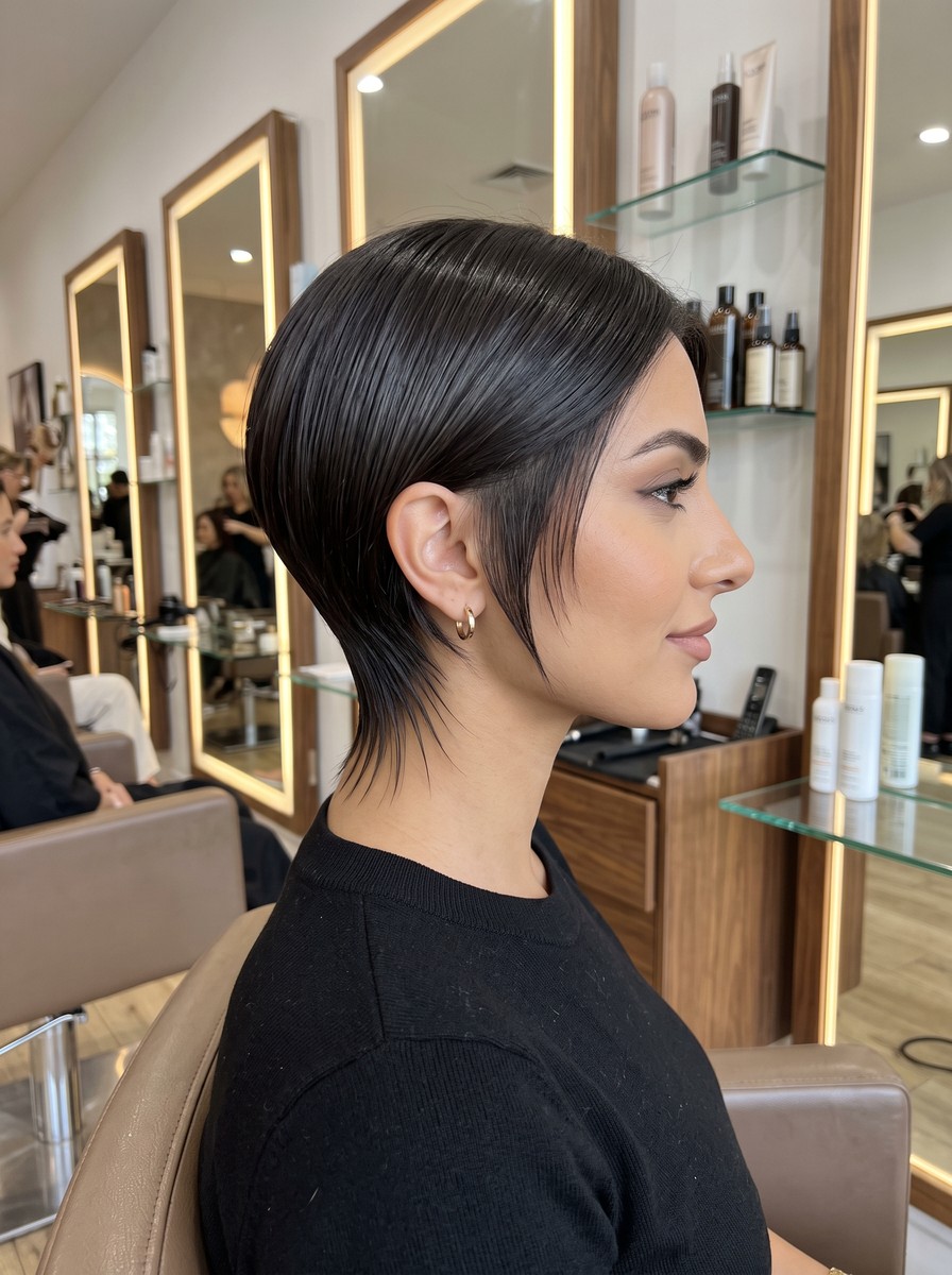 Sleek Straight Mixie With Razored Edges