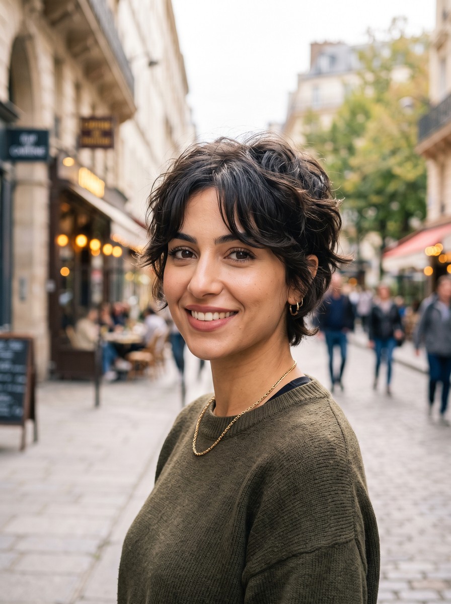 Pixie Shag with Curtain Fringe