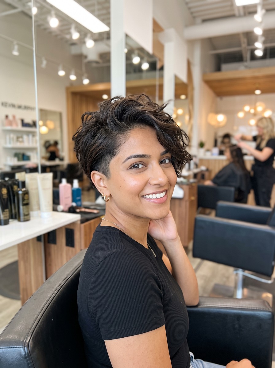 Undercut Pixie with Longer Top