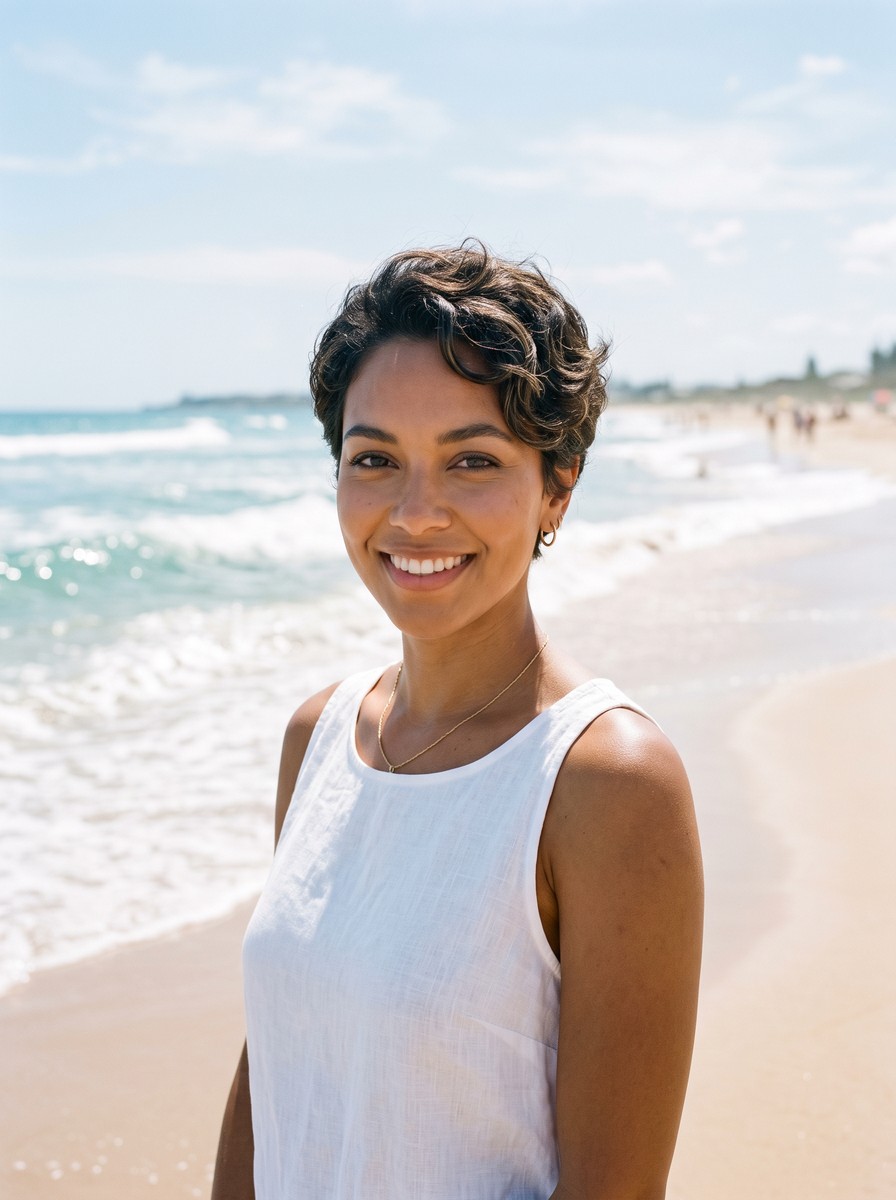 Soft Rounded Pixie for Fine Hair