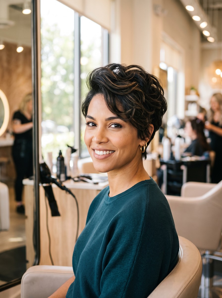 Voluminous Crown-Lift Pixie