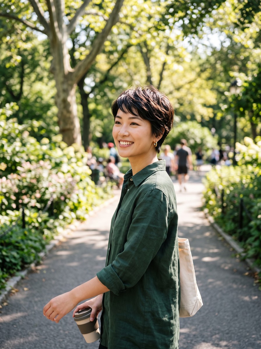 Wash-and-Wear Cropped Pixie