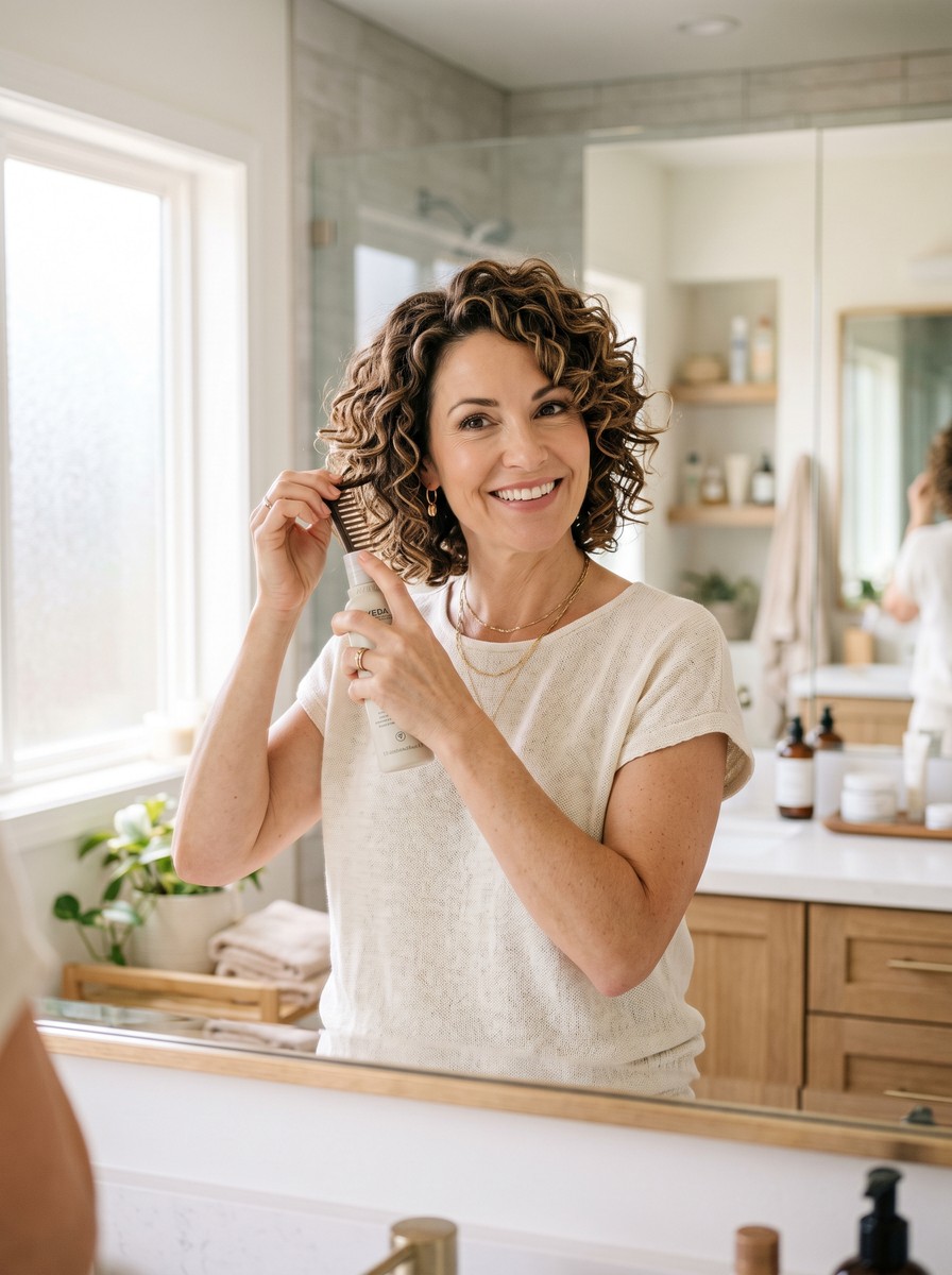Curly Shag Bob