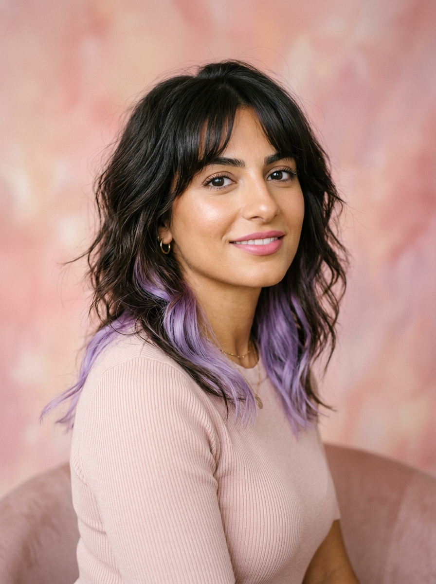 Vivid Pastel Peekaboo Shag