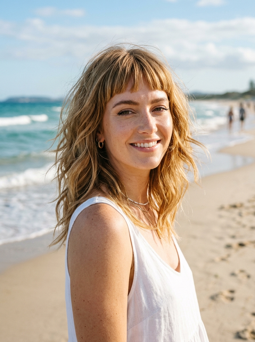 Micro-Fringe Shag Lob