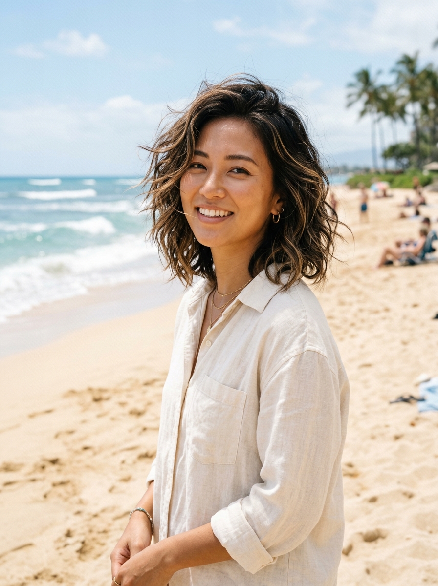 Beachy Wave Shag Lob