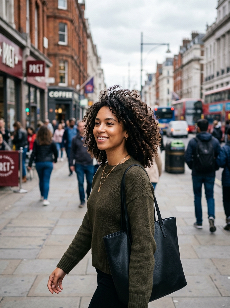 Natural Curly Shag Lob