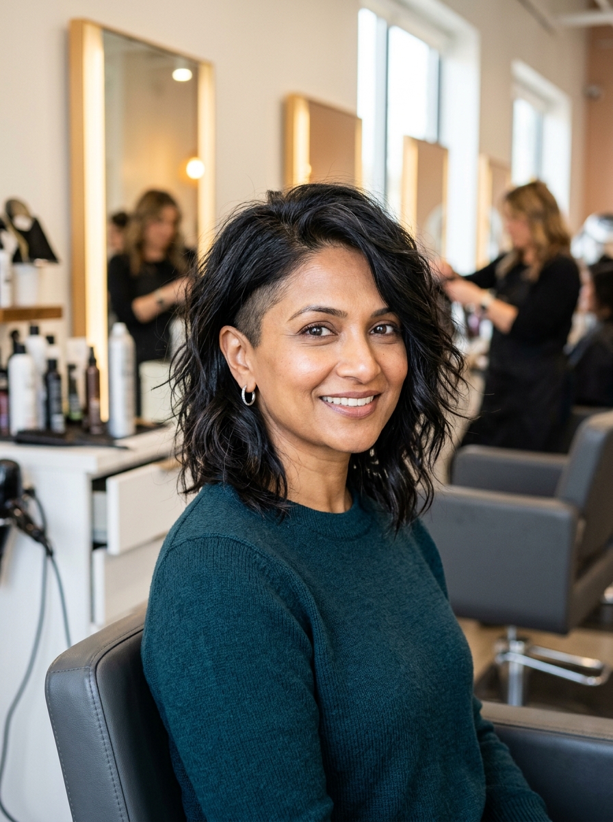 Undercut-Layer Shag Lob