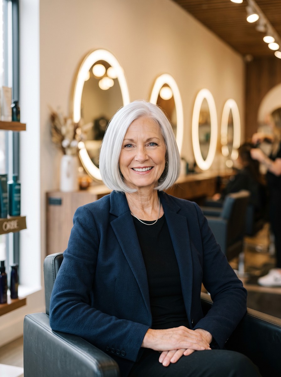 Silver Bob with Rounded Ends