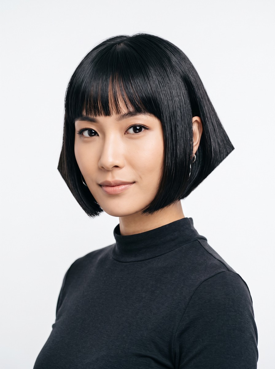Sleek Geometric Bob