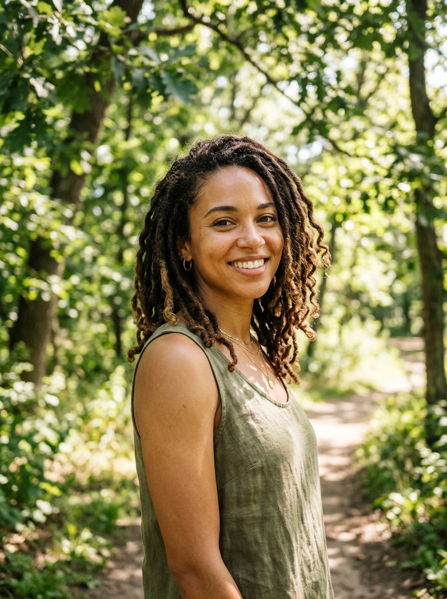 Shoulder-Grazing Freeform Locs