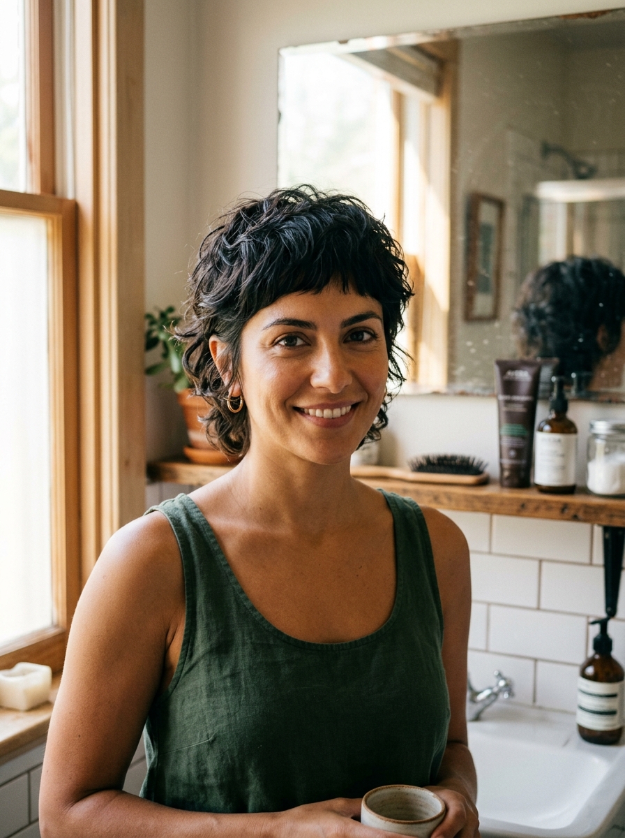 Textured Pixie-Shag Hybrid