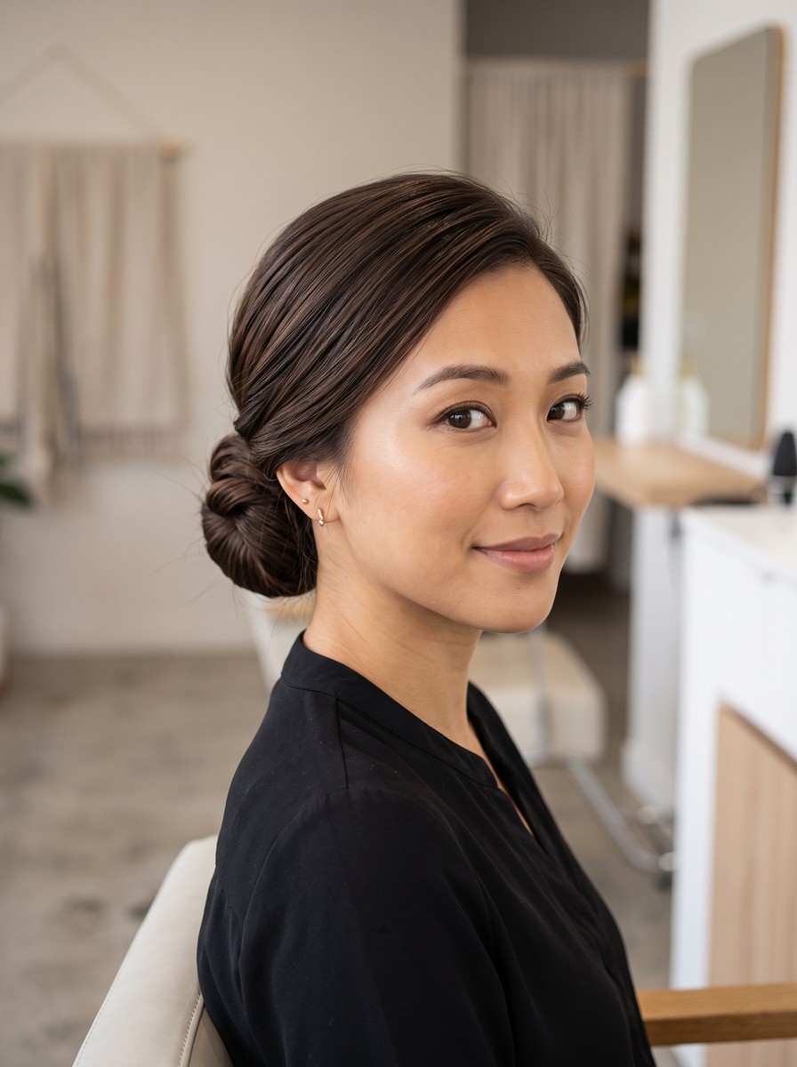 Knotted Low Bun