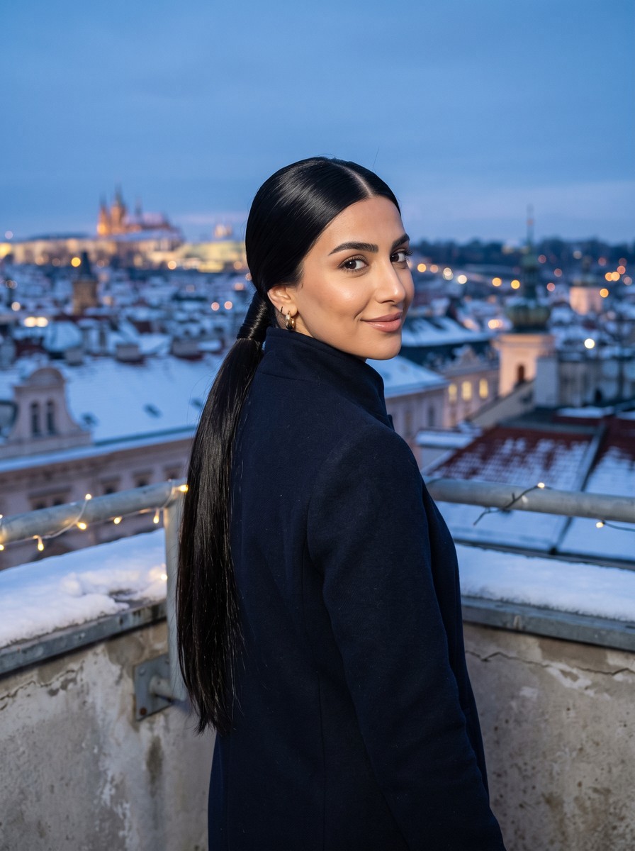 Wrapped Sleek Low Ponytail