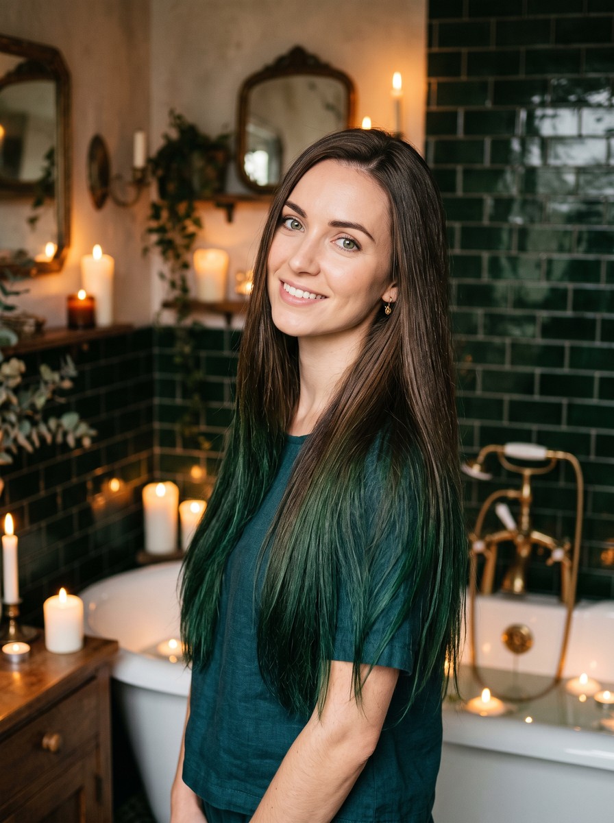 Potion-Green Wash-Out Tips