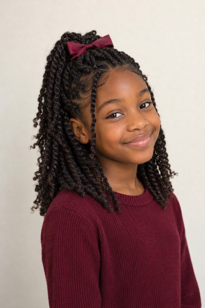 Half-Up, Half-Down Twists