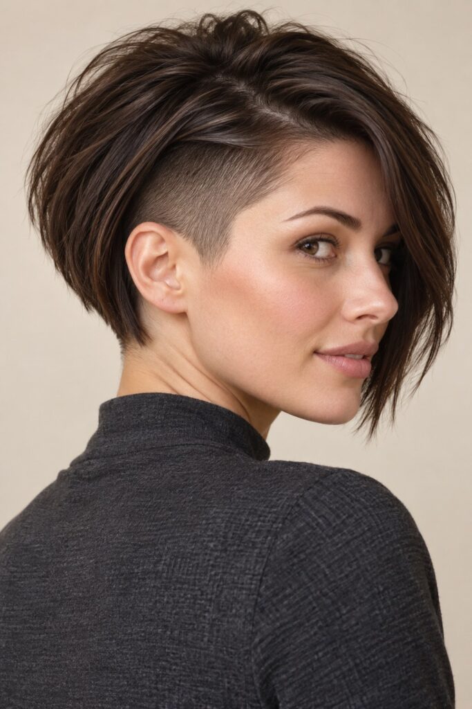 Undercut Stacked Bob