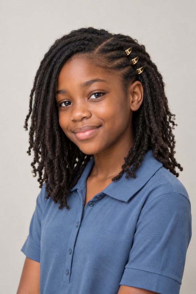 Locs with Side Clips