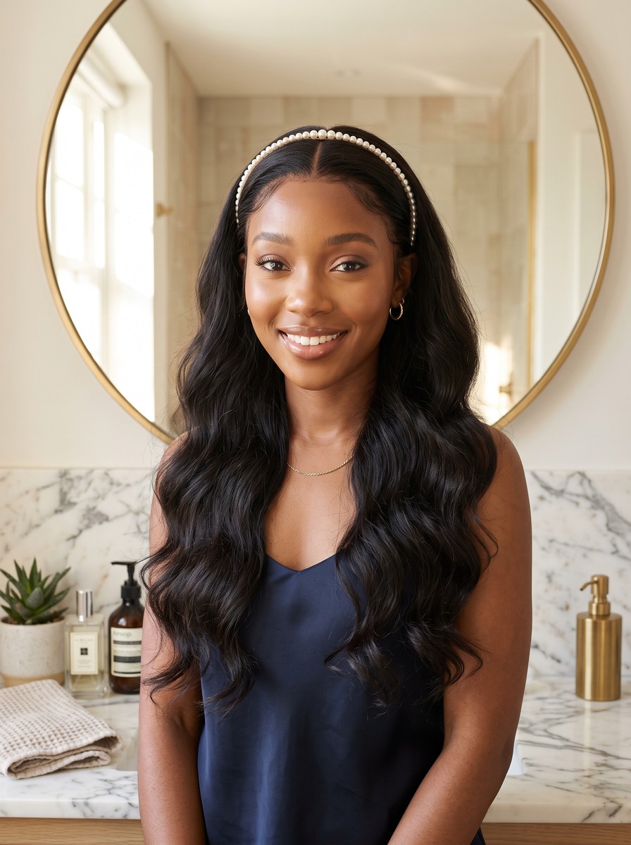 Glueless Lace Wig with Soft Body Waves