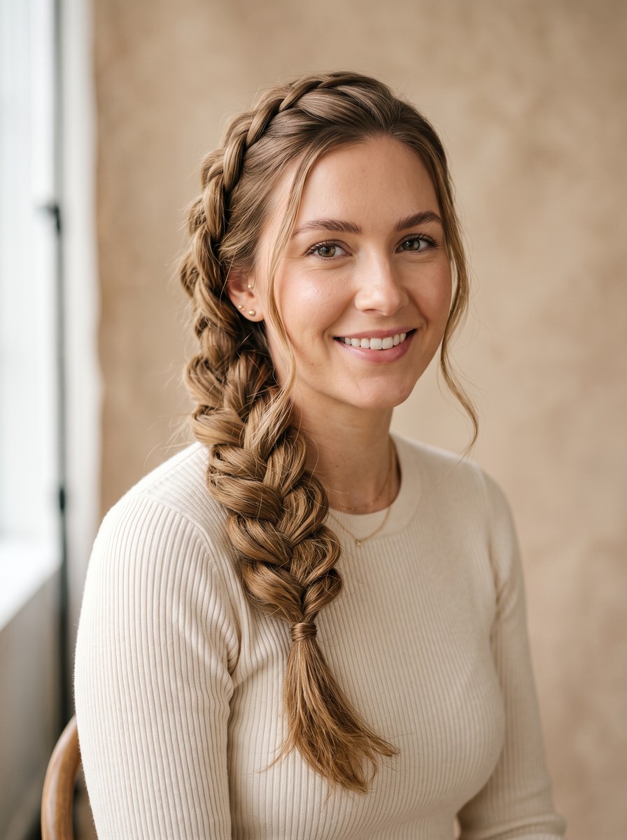 Pancaked Side Dutch Braid