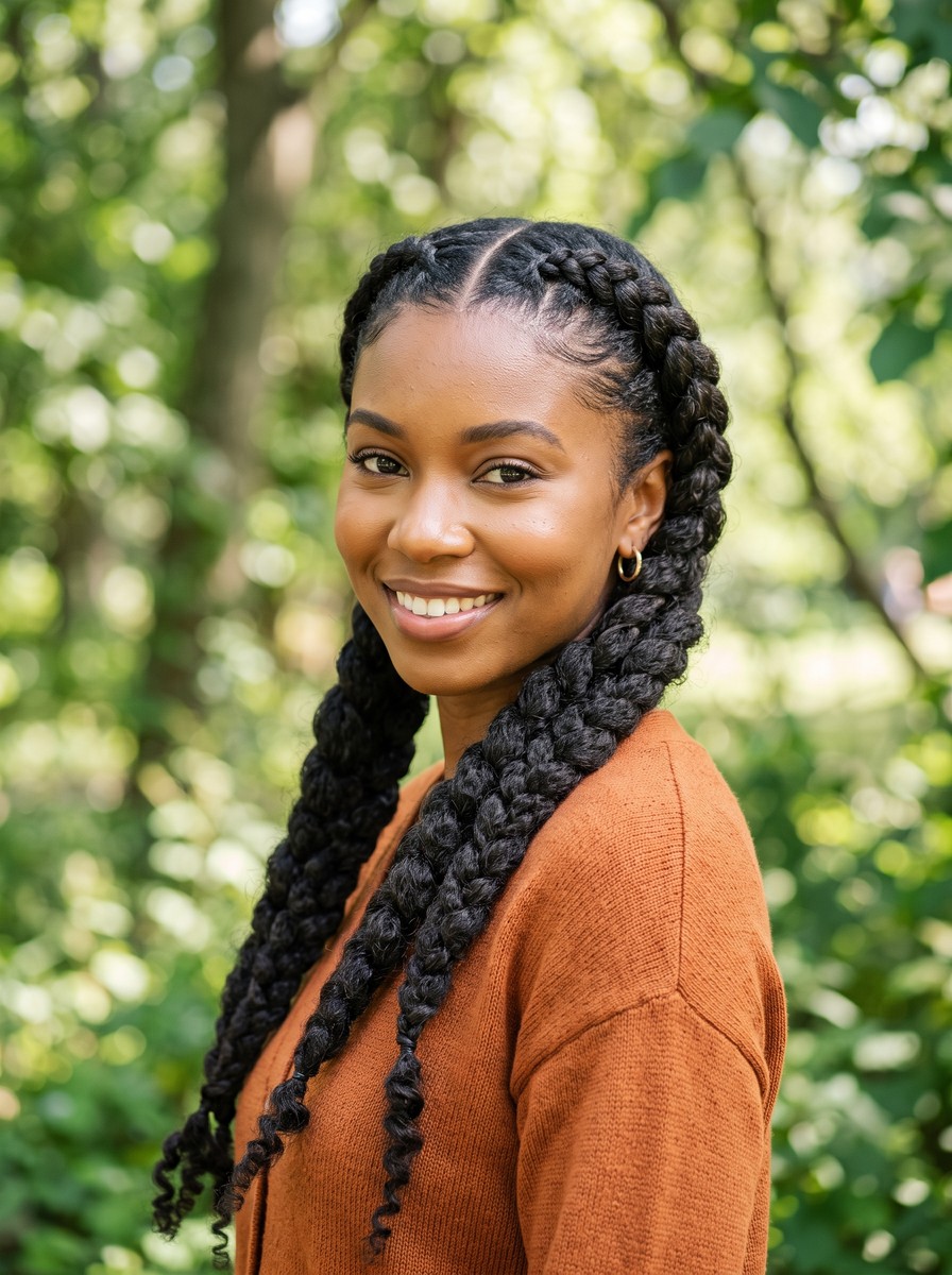 Double Dutch Pigtail Braids