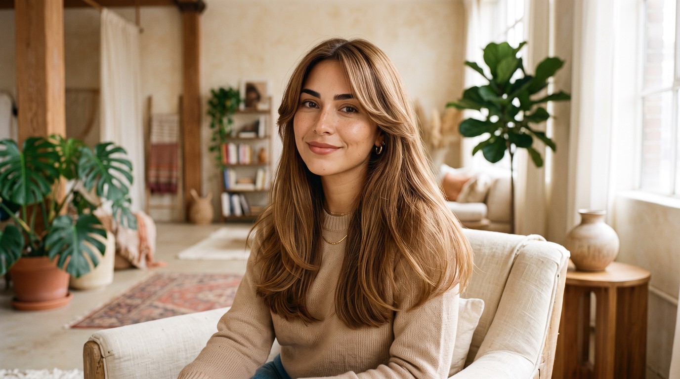 Fullness-Keeping Butterfly Cut Ideas for Thin Hair, From Two-Tier Soft Layers to Blunt-Hem Curtain Bangs