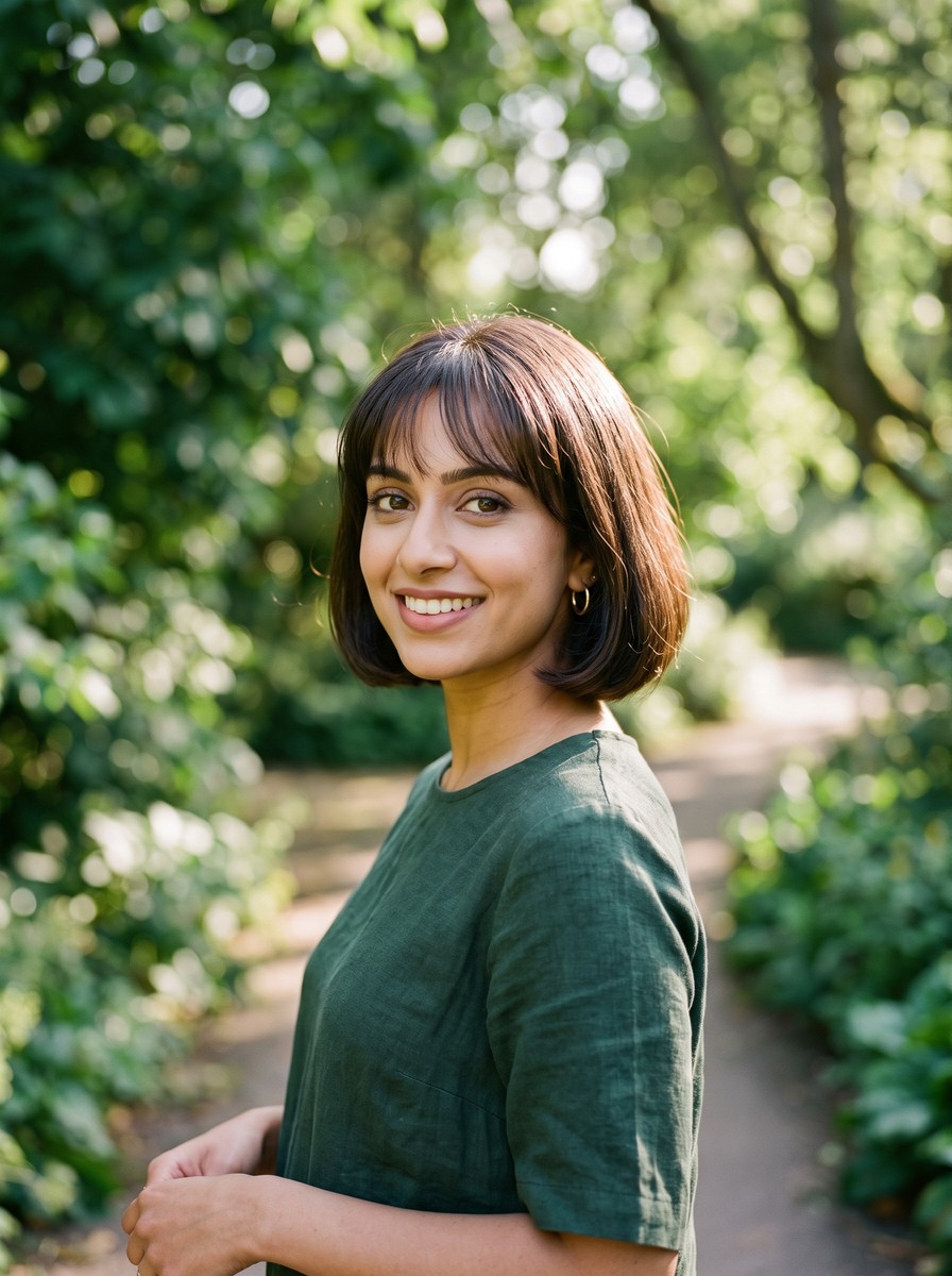 Wispy-Fringe French Bob for Thinning Hair