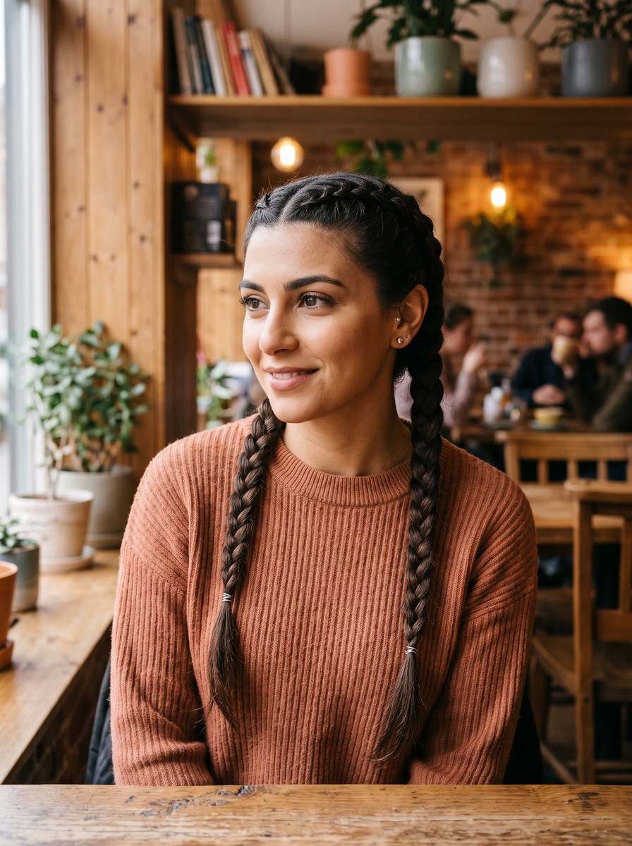 Latke-Night Dutch Braid Pigtails