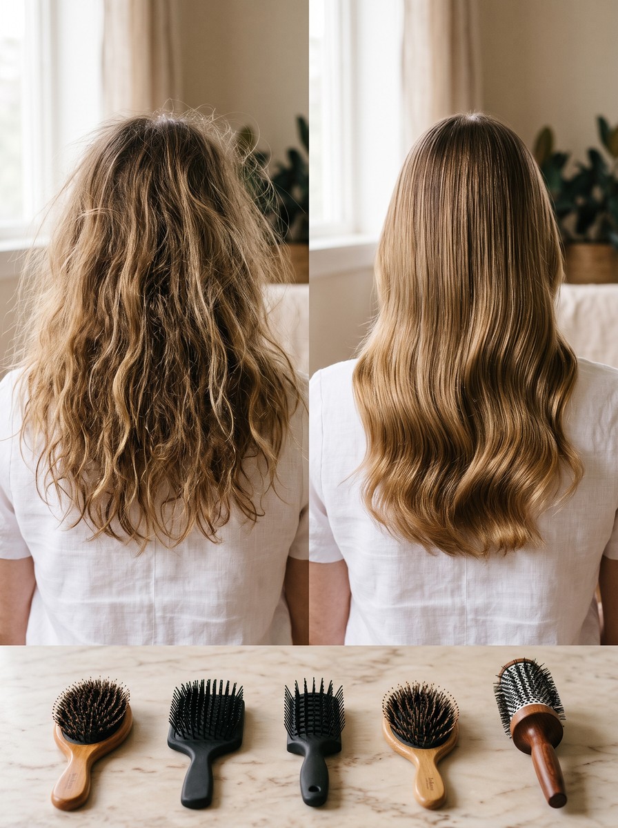 How to Choose a Hairbrush for Your Hair Type, From Boar Bristles to the Right Round Brush Size