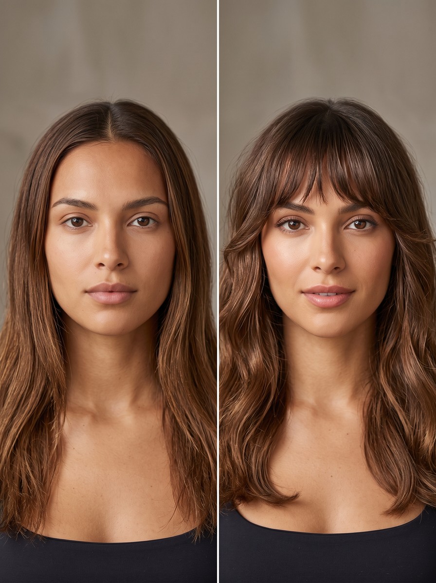 How to Get Bottleneck Bangs That Suit You, From the Salon Script to the Grow-Out