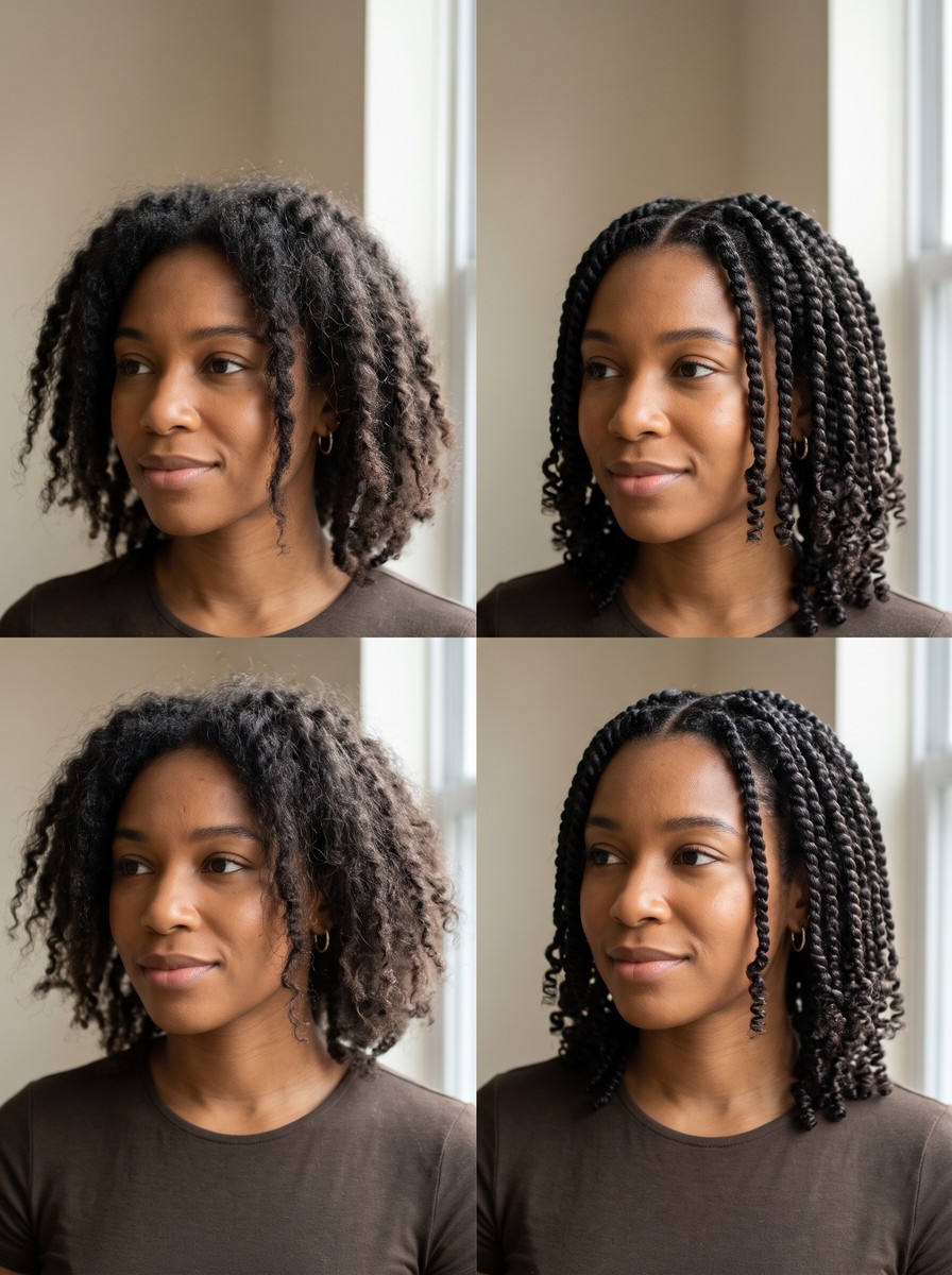 How to Keep Twists From Unraveling, From a Damp-Hair Install to Sealed Ends
