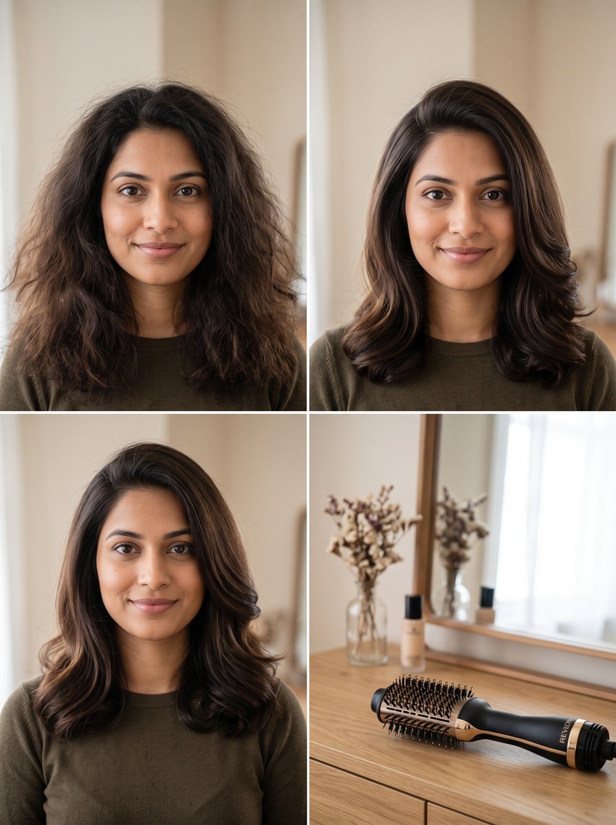 How to Use a Hot Air Brush for a Smooth, Bouncy Blowout at Home, From 80% Dry to the Cool Shot