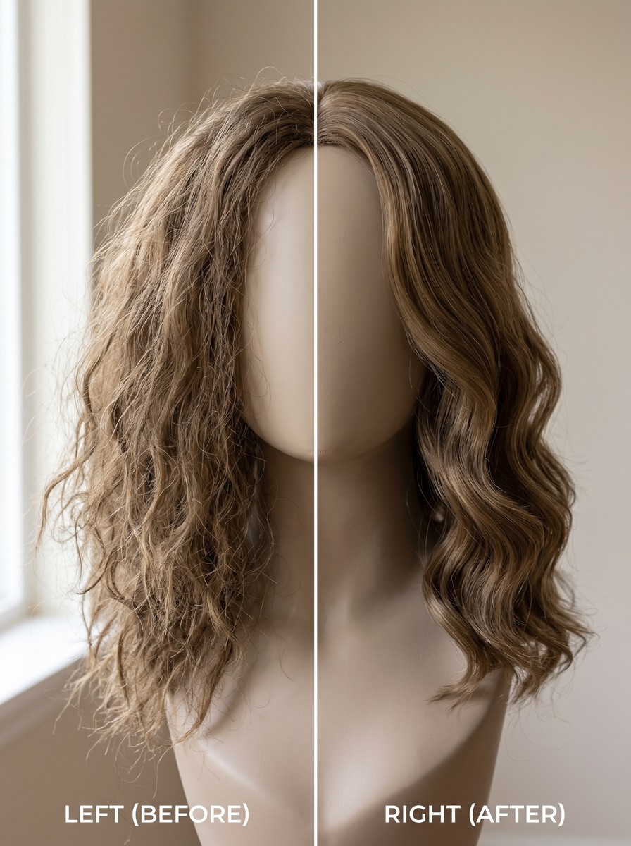 How to Wash a Synthetic Wig Without Tangles or Frizz, From a Dry Detangle to Air-Drying on a Stand