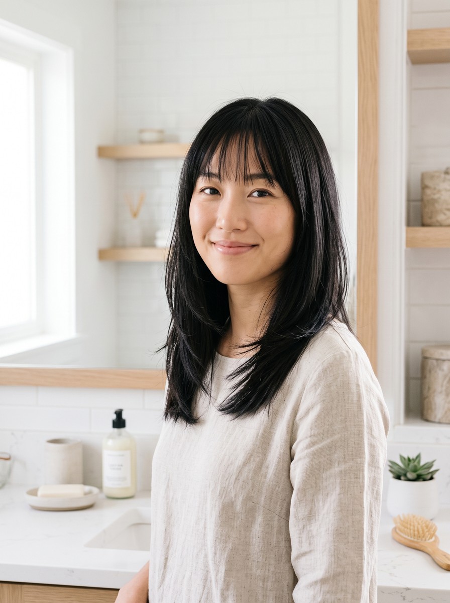 Wash-and-Go Straight Hush Cut