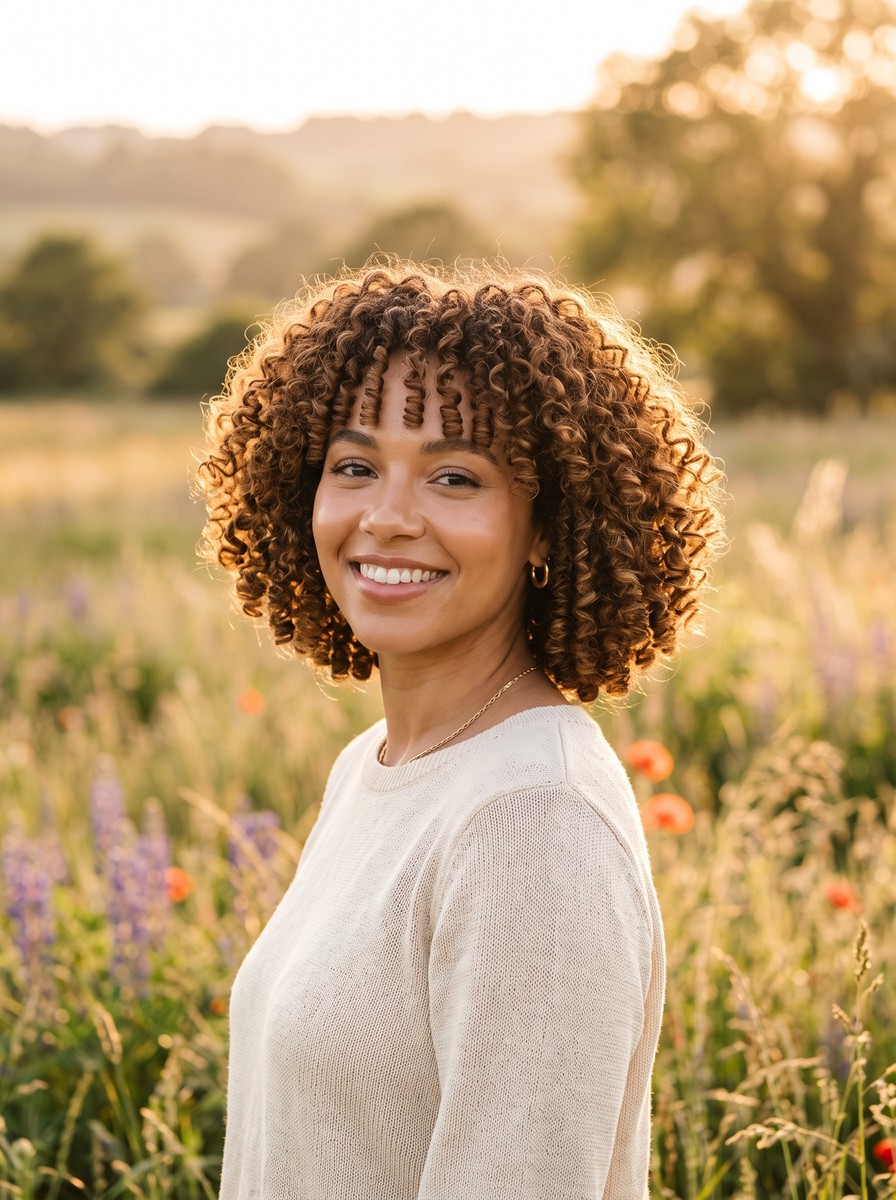 Dry-Cut Curly Italian Bob
